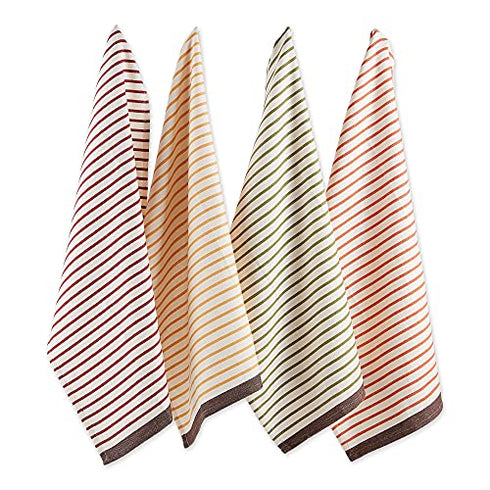 Cotton French Jacquard Dish Towels, 20x28 Set of 3, Decorative Tea Towels for Everyday Kitchen Cooking and Baking